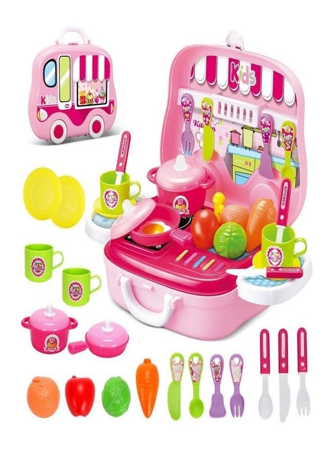 Sakuya Plastic DIY Luxury Kitchen Set with Briefcase and Accessories for Kids - Image 1